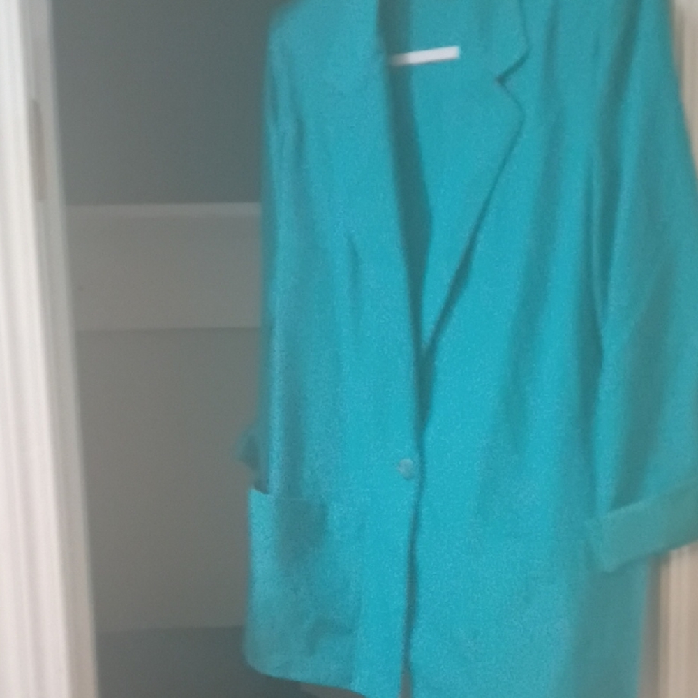 Sag Harbor Teal Blazer Jacket